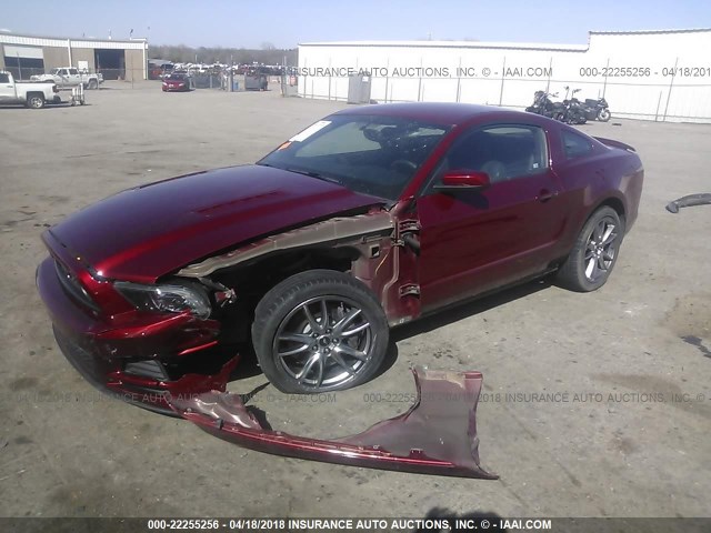 1ZVBP8CF5E5274725 - 2014 FORD MUSTANG GT RED photo 2