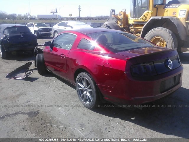 1ZVBP8CF5E5274725 - 2014 FORD MUSTANG GT RED photo 3