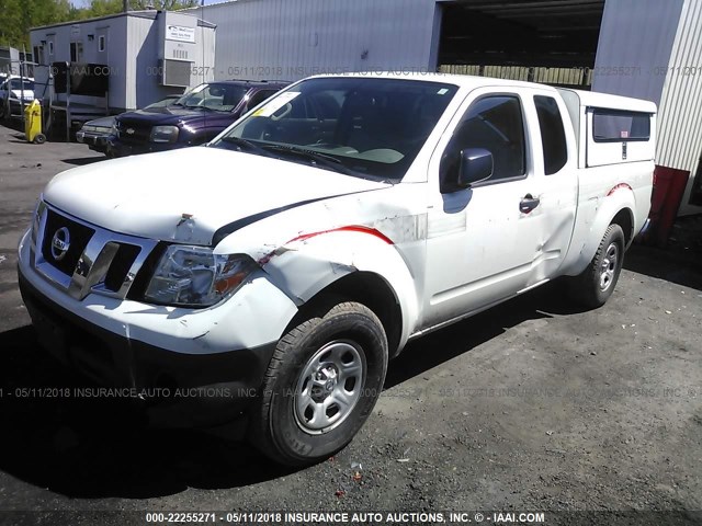 1N6BD0CT9EN718270 - 2014 NISSAN FRONTIER S/SV WHITE photo 2