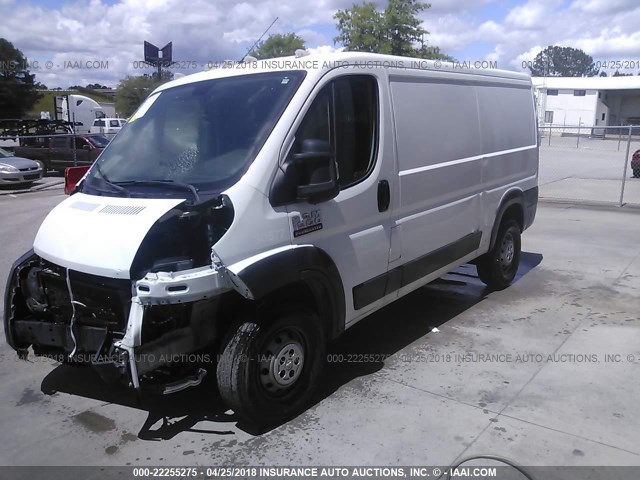 3C6TRVAG1FE519996 - 2015 RAM PROMASTER 1500 1500 STANDARD WHITE photo 2