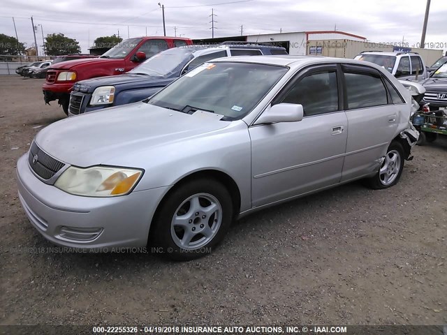 4T1BF28B81U116805 - 2001 TOYOTA AVALON XL/XLS SILVER photo 2