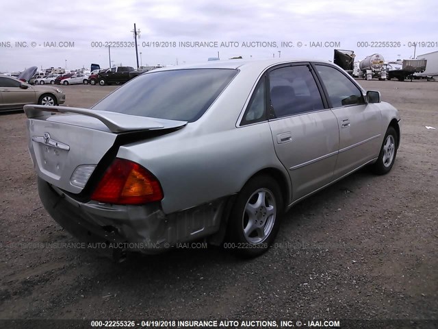 4T1BF28B81U116805 - 2001 TOYOTA AVALON XL/XLS SILVER photo 4