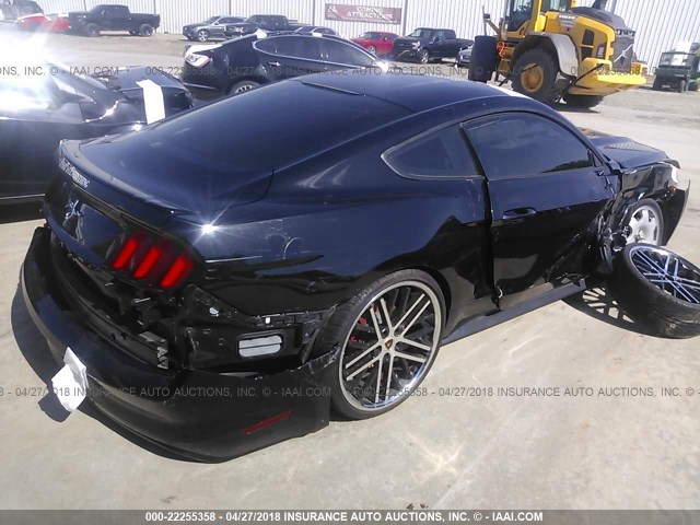 1FA6P8AM6F5432857 - 2015 FORD MUSTANG BLACK photo 4