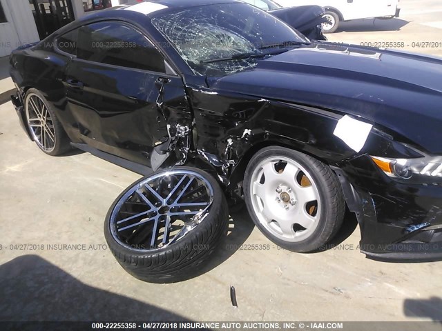 1FA6P8AM6F5432857 - 2015 FORD MUSTANG BLACK photo 6