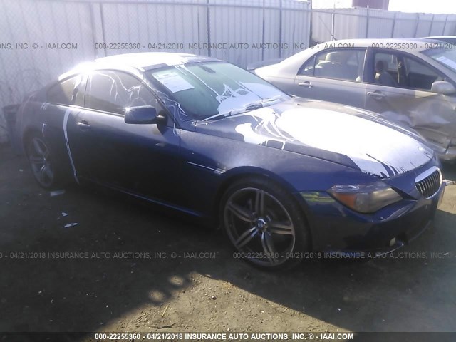 WBAEH73445CF95401 - 2005 BMW 645 CI AUTOMATIC Көк фото 1