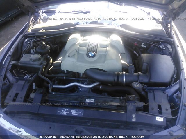 WBAEH73445CF95401 - 2005 BMW 645 CI AUTOMATIC Көк фото 10