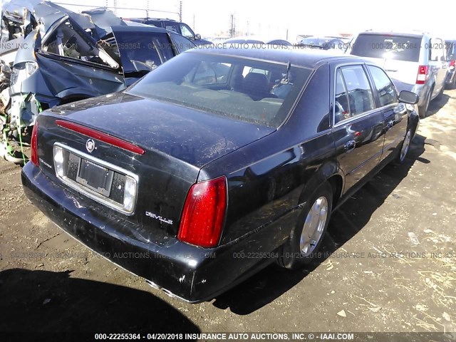 1G6KD54Y8YU276461 - 2000 CADILLAC DEVILLE BLACK photo 4