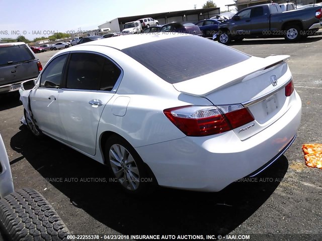 1HGCR2F83FA183636 - 2015 HONDA ACCORD EXL WHITE photo 3