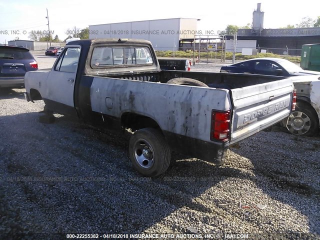 1B7HW04YXJS663552 - 1988 DODGE W-SERIES W100 GRAY photo 3