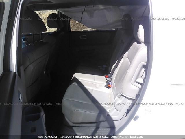 5FNYF3H75CB029018 - 2012 HONDA PILOT EXLN WHITE photo 8