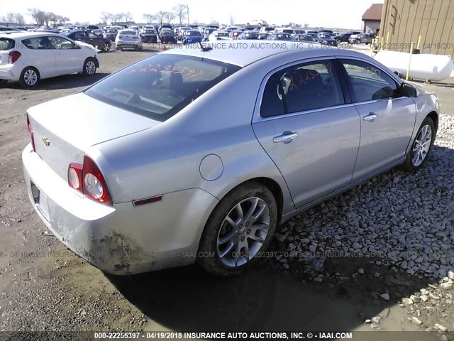 1G1ZE5EB2AF135715 - 2010 CHEVROLET MALIBU LTZ 银色 照片 4