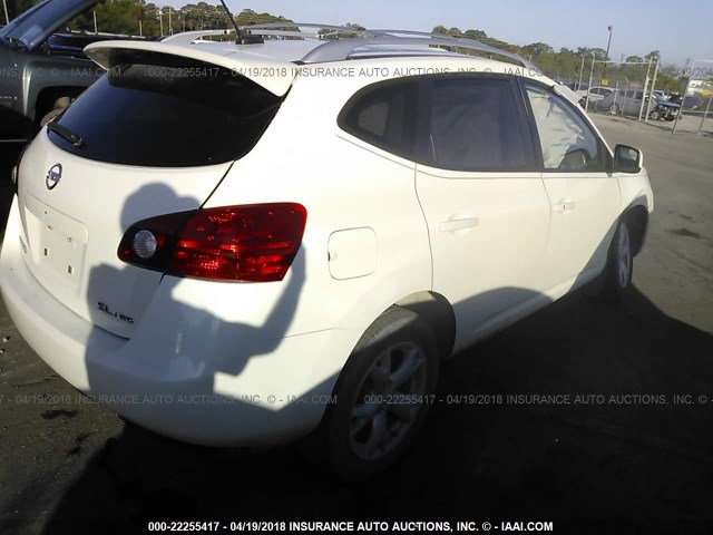 JN8AS58VX9W161871 - 2009 NISSAN ROGUE S/SL WHITE photo 4