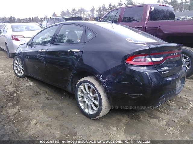 1C3CDFCH9DD334312 - 2013 DODGE DART LIMITED/R/T BLACK photo 3