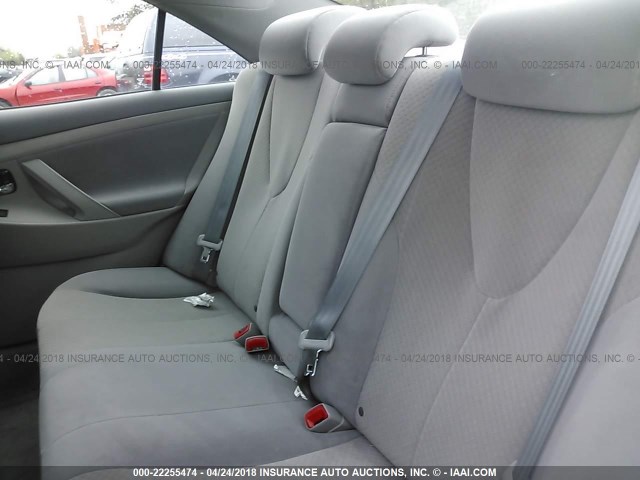 4T4BE46K88R021193 - 2008 TOYOTA CAMRY CE/LE/XLE/SE BLACK photo 8