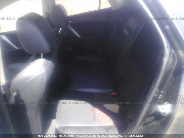 JM1BL1K31B1389404 - 2011 MAZDA SPEED 3 GRAY photo 8