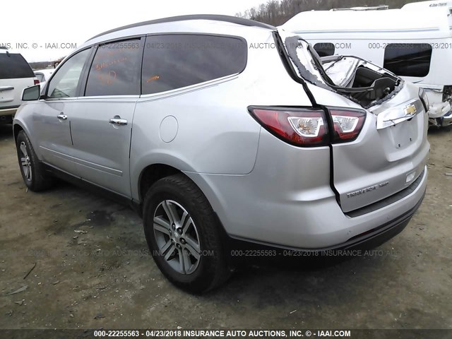 1GNKVHKD3HJ205236 - 2017 CHEVROLET TRAVERSE LT SILVER photo 3