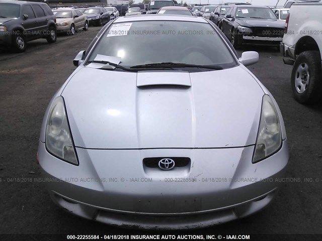 JTDDY32T3Y0014344 - 2000 TOYOTA CELICA GT-S SILVER photo 6