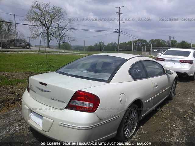 4C3AG52H34E153127 - 2004 CHRYSLER SEBRING LIMITED WHITE photo 4