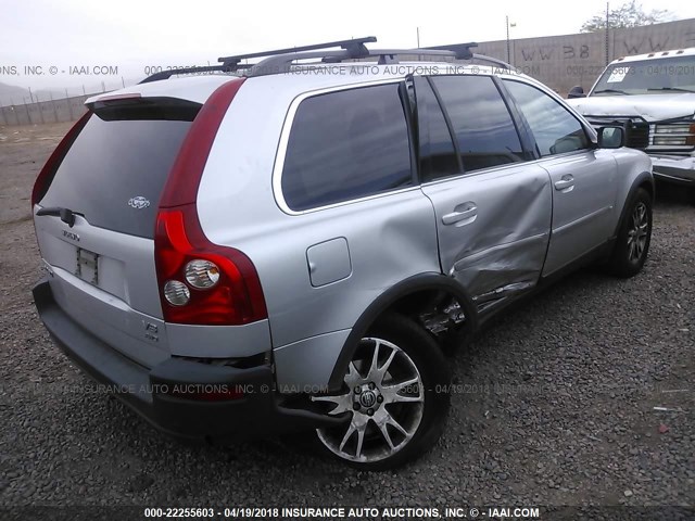 YV1CZ852051200867 - 2005 VOLVO XC90 V8 SILVER photo 4