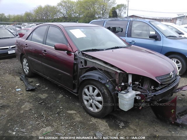 4T1BE32K82U036651 - 2002 TOYOTA CAMRY LE/XLE/SE მუქწითელი ფოტო 1