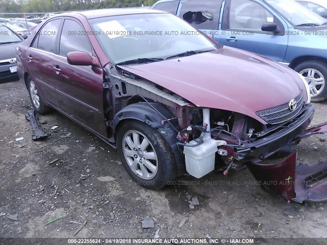4T1BE32K82U036651 - 2002 TOYOTA CAMRY LE/XLE/SE მუქწითელი ფოტო 6