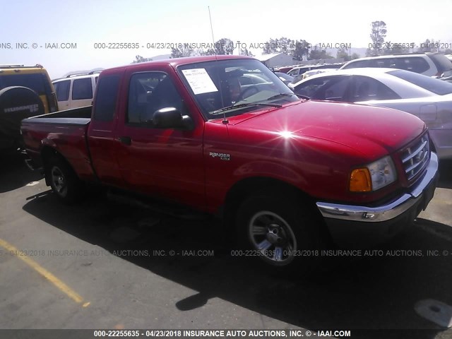 1FTYR14U72PA89703 - 2002 FORD RANGER SUPER CAB RED photo 1