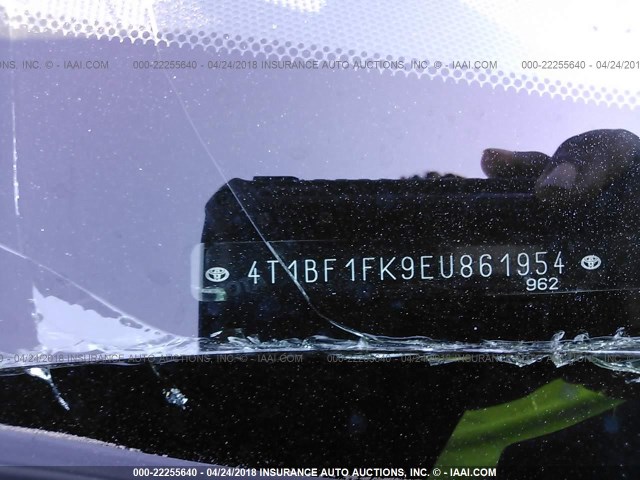 4T1BF1FK9EU861954 - 2014 TOYOTA CAMRY L/SE/LE/XLE 灰色 照片 9