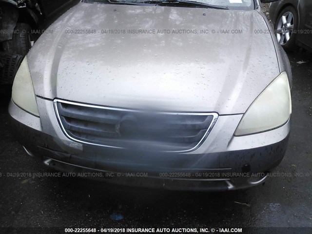 1N4AL11D24C196228 - 2004 NISSAN ALTIMA S/SL GOLD photo 6