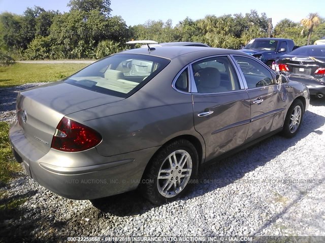 2G4WC582561198765 - 2006 BUICK LACROSSE CX GOLD photo 4