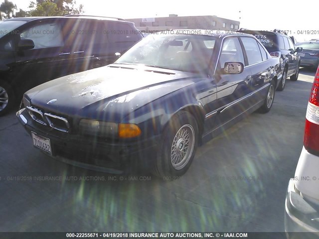 WBAGJ8320VDM08129 - 1997 BMW 740 IL BLUE photo 2