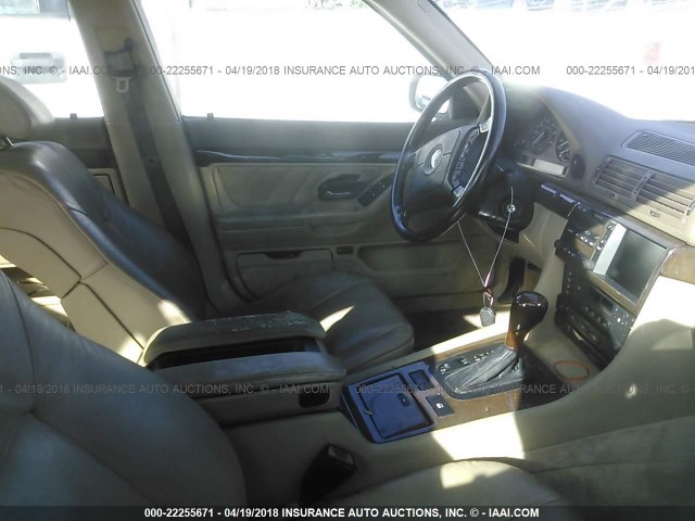 WBAGJ8320VDM08129 - 1997 BMW 740 IL BLUE photo 5
