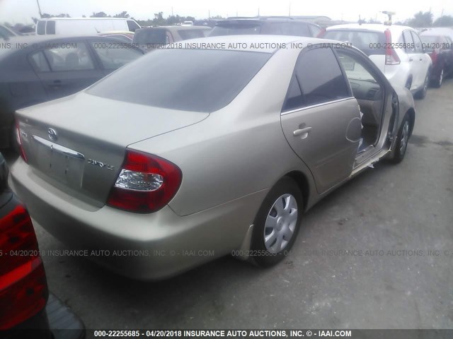4T1BE30K44U275930 - 2004 TOYOTA CAMRY LE/XLE/SE 金色 照片 4