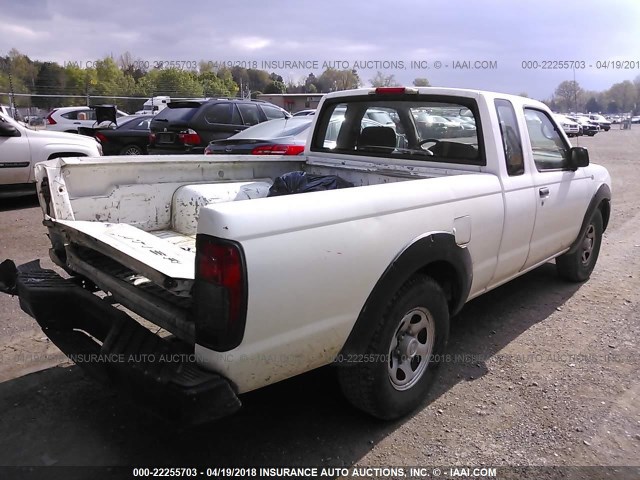 1N6DD26T94C405052 - 2004 NISSAN FRONTIER KING CAB XE WHITE photo 4