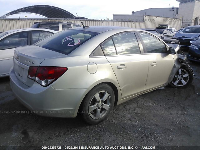 1G1PC5SB0D7223873 - 2013 CHEVROLET CRUZE LT BEIGE photo 4