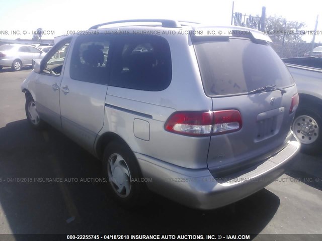 4T3ZF13C51U375526 - 2001 TOYOTA SIENNA LE/XLE Champagne photo 3