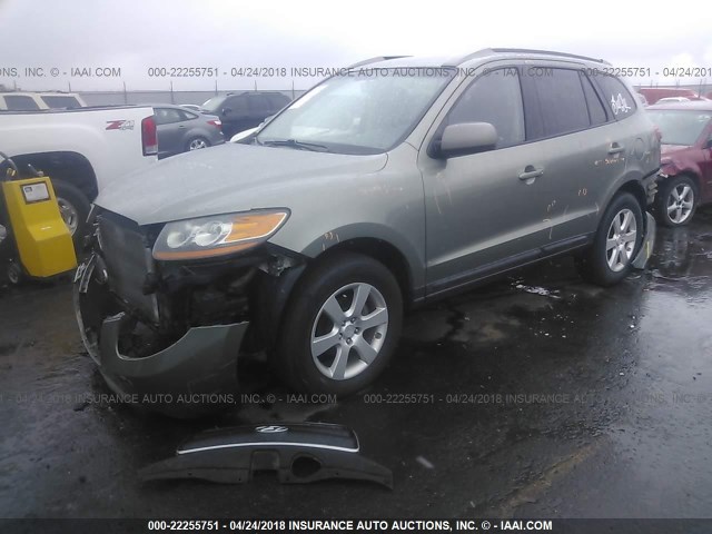 5NMSH73E28H165089 - 2008 HYUNDAI SANTA FE SE/LIMITED GREEN photo 2