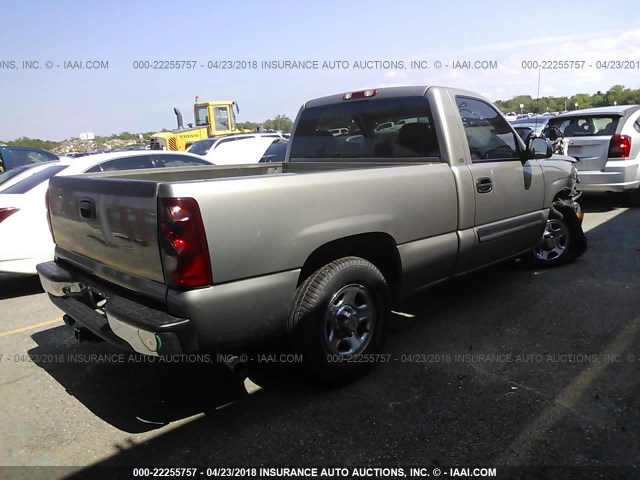 1GCEC14V03Z261329 - 2003 CHEVROLET SILVERADO C1500 Pewter photo 4