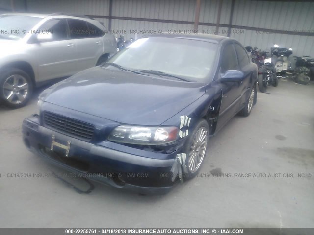 YV1RS58D632255874 - 2003 VOLVO S60 2.4T BLUE photo 2