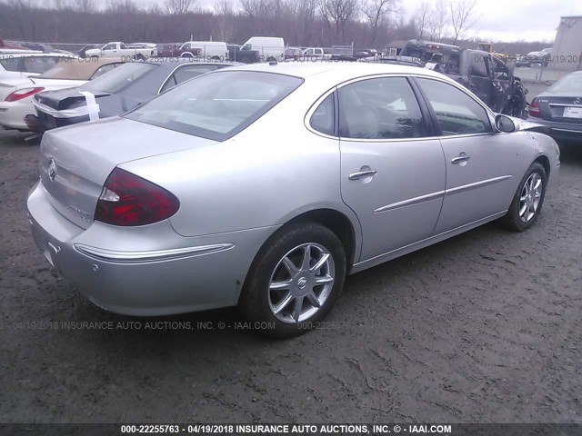 2G4WE567951247912 - 2005 BUICK LACROSSE CXS SILVER photo 4