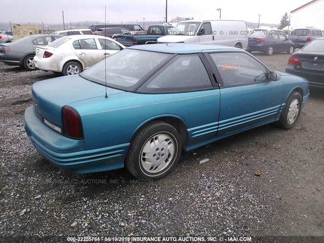 1G3WH15M2RD300651 - 1994 OLDSMOBILE CUTLASS SUPREME S TURQUOISE photo 4