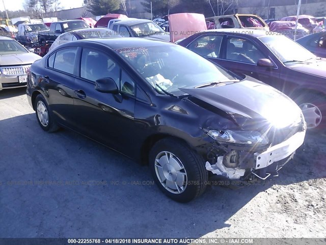 2HGFB2F67DH529220 - 2013 HONDA CIVIC HF ყავისფერი ფოტო 1