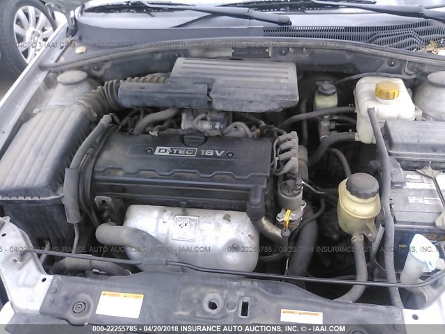 KL5JD56Z06K435910 - 2006 SUZUKI FORENZA SILVER photo 10