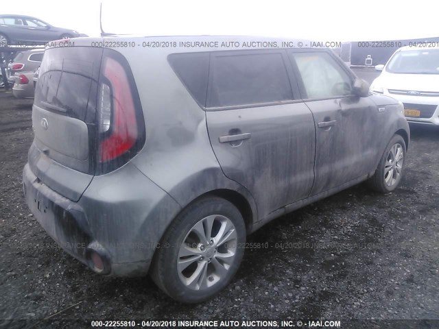 KNDJP3A53G7303416 - 2016 KIA SOUL + GRAY photo 4