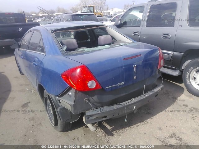 1G2ZF57B184129383 - 2008 PONTIAC G6 VALUE LEADER/BASE Dark Blue photo 3