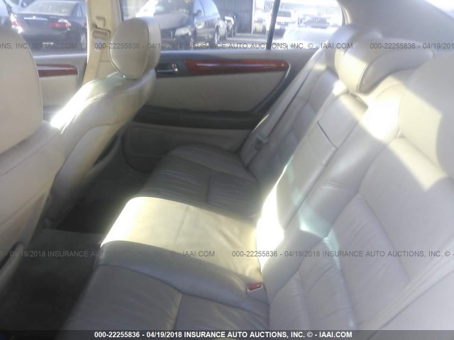 JT8BH68X5Y0023340 - 2000 LEXUS GS 400 WHITE photo 8