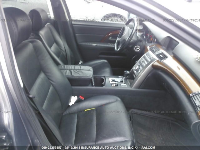 JH4KB16555C002505 - 2005 ACURA RL GRAY photo 5