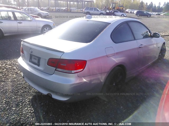 WBAWC73599E063547 - 2009 BMW 335 XI SILVER photo 4