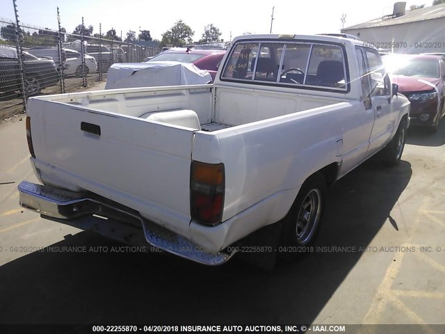 JT4RN56S4F5039765 - 1985 TOYOTA PICKUP XTRACAB RN56 SR5 WHITE photo 4