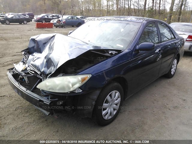 4T1BE30K25U010800 - 2005 TOYOTA CAMRY LE/XLE/SE BLUE photo 2