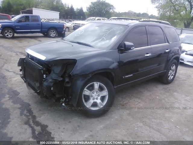 1GKER23748J274585 - 2008 GMC ACADIA SLT-1 BLACK photo 2